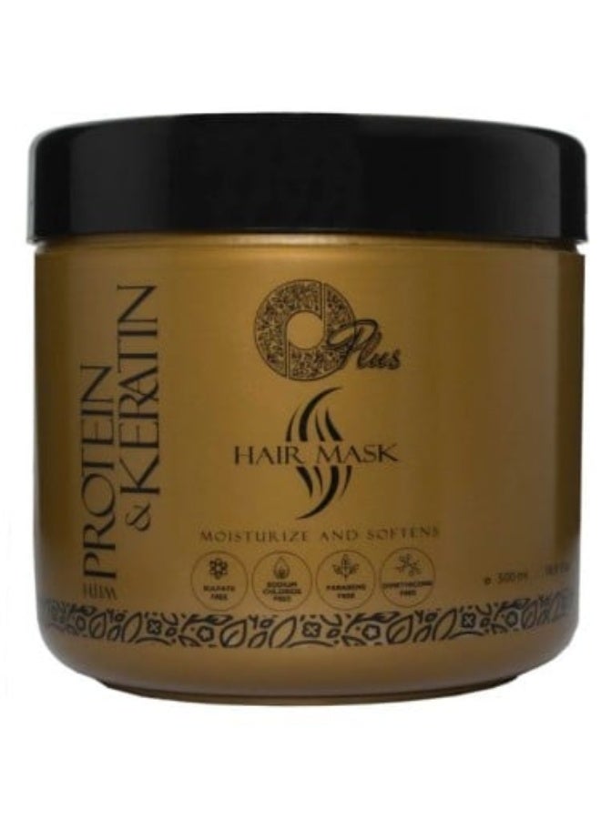 Intensive Protein and Keratin Hair Mask for Damaged Hair Recovery